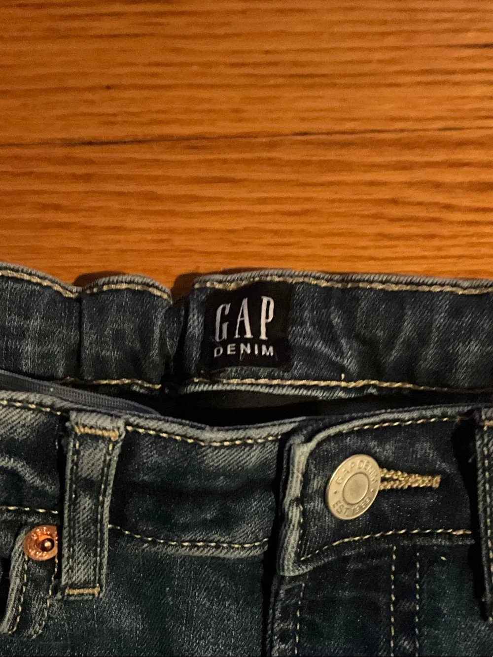 GAP Dark Blue Flared Wide-Leg Jeans